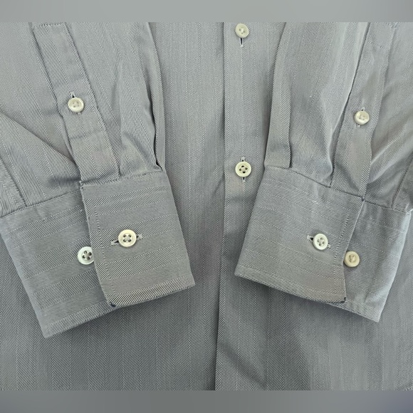 Hugo Boss Slim Fit Two Ply Button Down Dress Shirt Mens size 39 15 1/2 - Picture 8 of 8